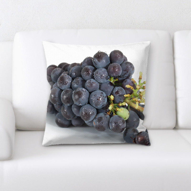 Coussin décoratif raisins