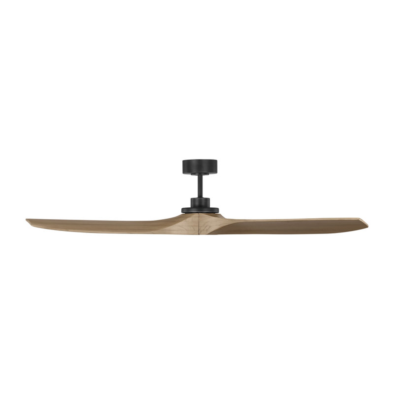 Collins 60" Smart Indoor/Outdoor Brushed Steel Ceiling Fan With Remote Control And Reversible Motor Works With Alexa, Google Home And Bond Home Action