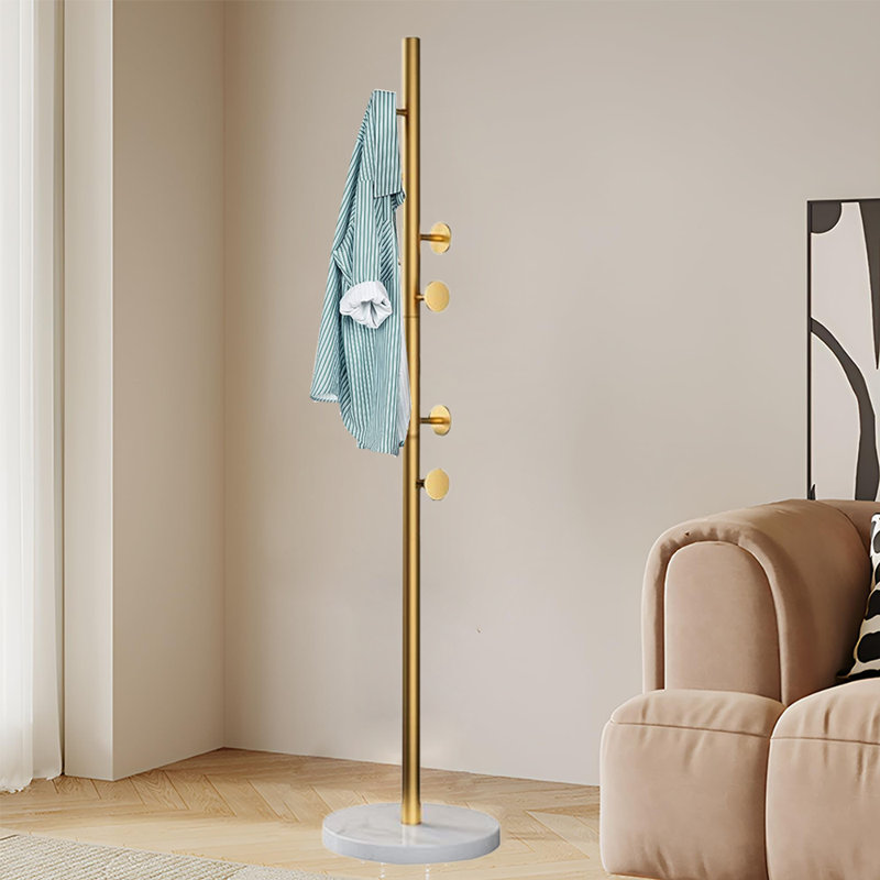 Portemanteau autoportant avec base en marbre
