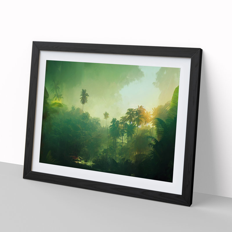 Tropical Forest Vol.2 - Framed Print, Black, 46cm H x 64cm W x 2cm D