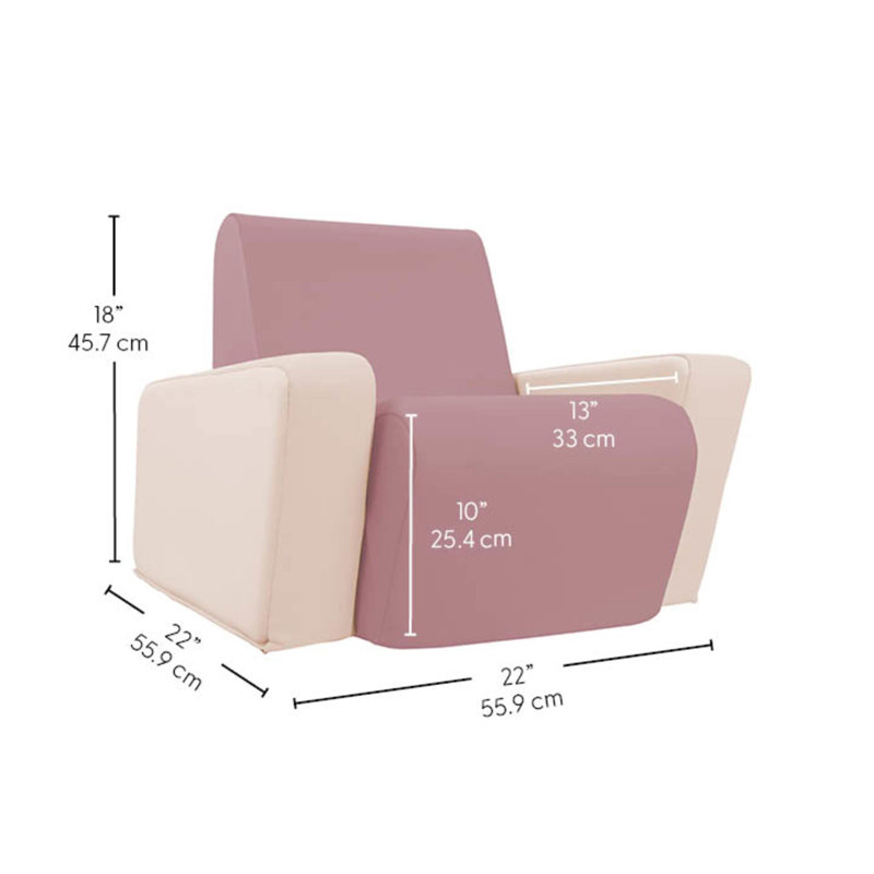 Fauteuil préscolaire SoftScape, Rose