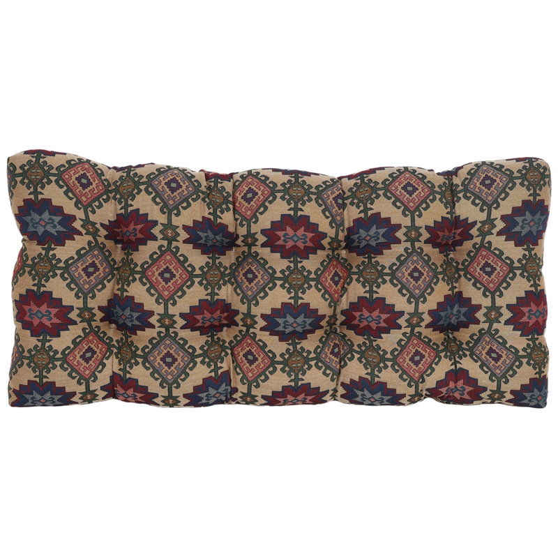 42-Inch By 19-Inch Tufted Tapestry Loveseat Cushion