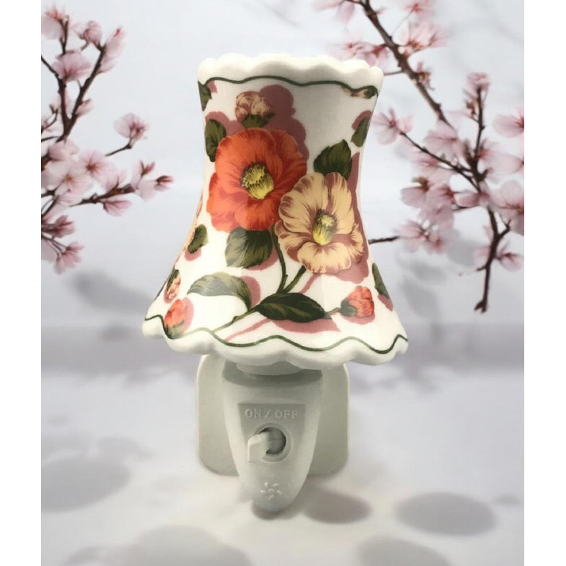 Summer Flowers Ceramic Night Light