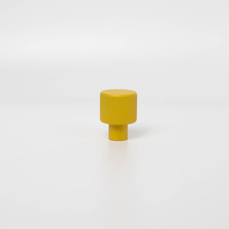 Poignée de meuble ronde moletée ROUS Hardware, Tournesol (jaune)
