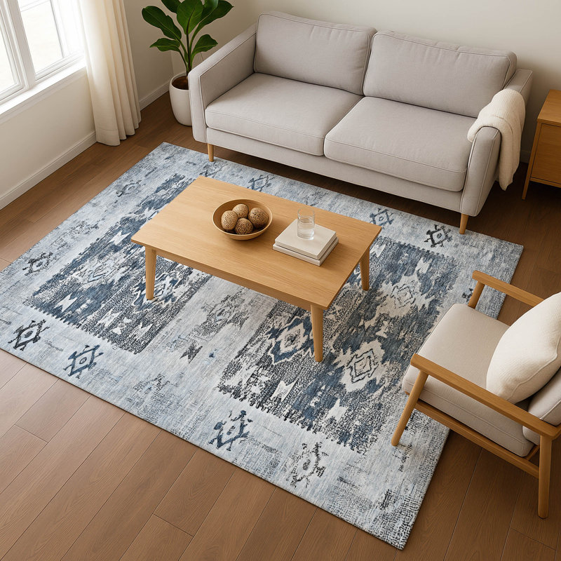 Premium Machine Washable Honig AMF1662 Global Rug, Rectangle 10' x 14'