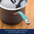 Rachael Ray Cucina Hard Anodized Nonstick Sauce Pan with Lid, 3-Quart, Agave Blue