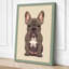 Playful Bulldog Modern - Wrapped Canvas-1670549163-1670549175