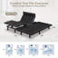Ensemble de lit réglable Cyrielle + matelas en mousse viscoélastique imprégnée de gel rafraîchissant de 12 po - lit électrique à gravité zéro avec télécommande sans fil, inclinaison de la tête / du pied, lumière DEL, ferme moyenne sans fibre de verre-130447105