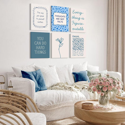 6 Piece Wrapped Canvas Print