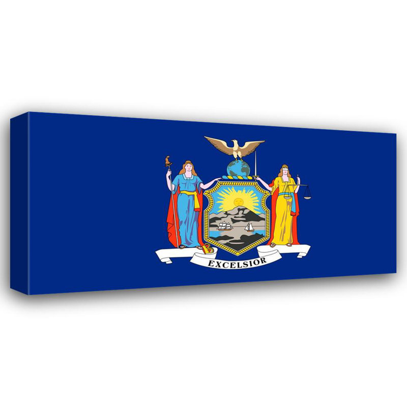 État de New York, H 9 po x l 18 po