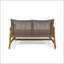 Causeuse d'extérieur en bois d'acacia HAMPTON, ensemble de conversation pour meubles de patio-1415046405