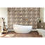 Carreau de mosaïque murale en bois 11 pi 7 po x l 11 7/8 po x P 3/8 po, finition naturelle