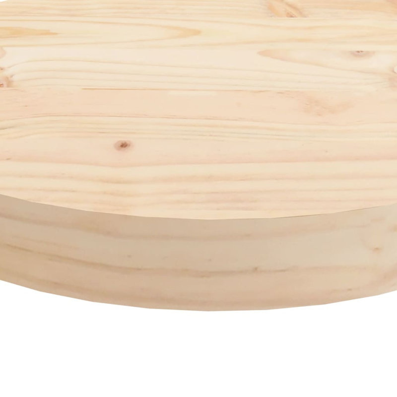 Plateau de table en hêtre naturel vidaXL, Naturel, H 1,18 po x l 27,56 po x P 27,56 po