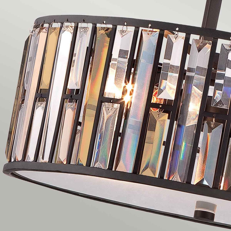 Ernberg 3 - Light Crystal Chandelier, Vintage Bronze