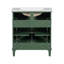 Meuble-lavabo de 30 pouces avec lavabo en céramique, porte à fermeture en douceur et tablettes réglables pour un rangement amélioré-116332356