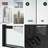 Meridian 34" W x 34" D x 76" H Hinged Framed Shower Enclosure with 3/8  Clear Glass