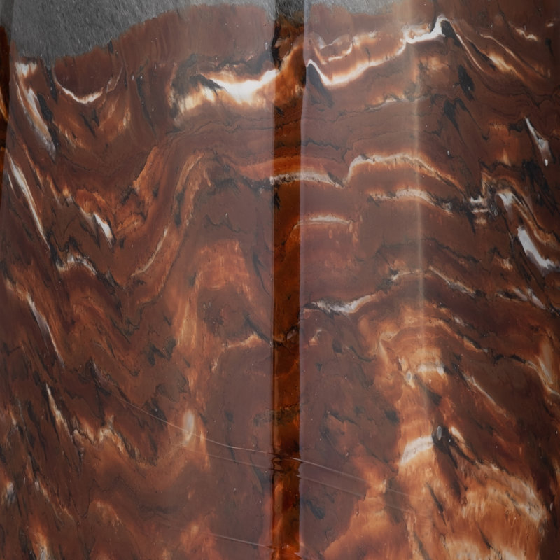 Vase moderne en verre effilé pour la décoration intérieure, H 17 po x l 8 po x P 8 po