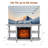 48" TV Stand With 18" Insert Electric Fireplace And Open Storage Shelves Media Console For Tvs Up To 55"-1031216639