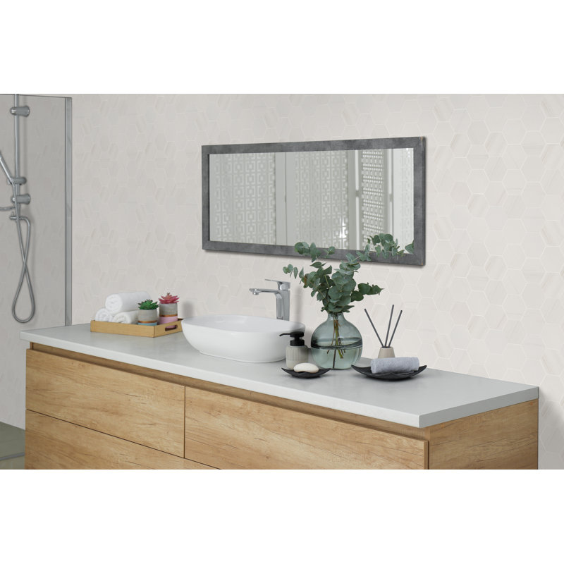 Ardena 12 in. x 12 in. Matte Porcelain Hexagon Stone Look Floor and Wall Tile, Pallora