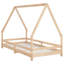 Kids Bed Frame Solid Wood Pine-376840381