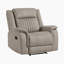  Fauteuil inclinable en microfibre polie avec passepoil contrastant et languette inclinable 39,5 po Solida-1663234116