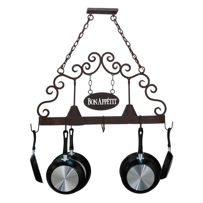 Bon Appetit Handcrafted Hanging Pot Rack