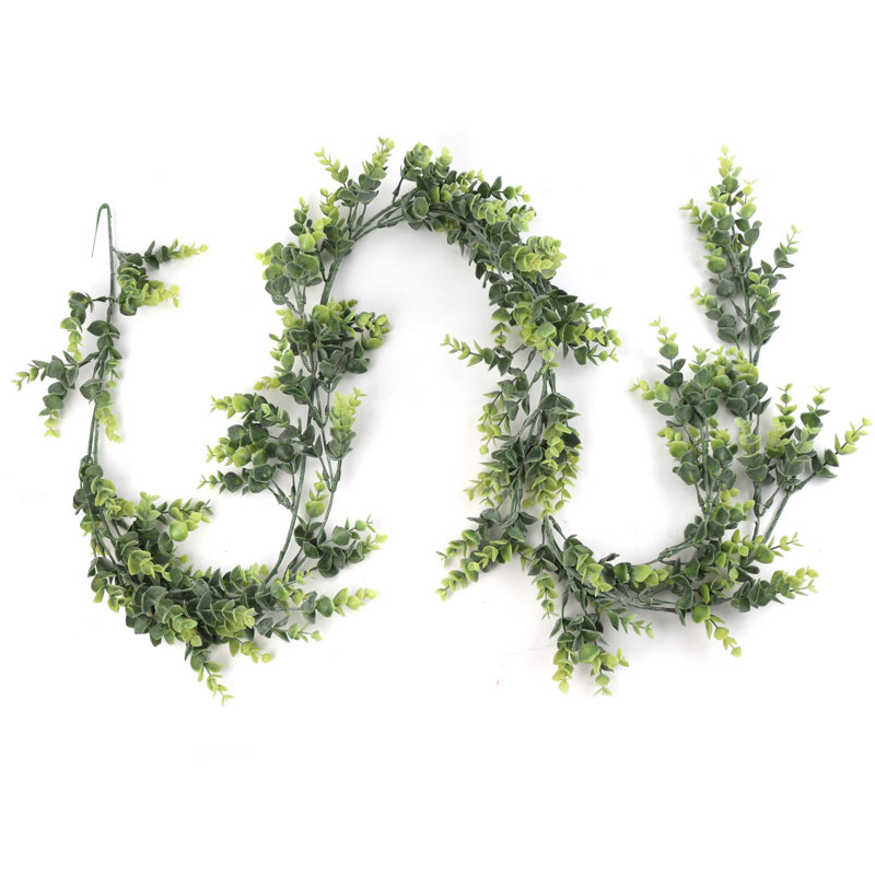 6' Tall Realistic Eucalyptus Garland - Artificial Greenery Decor