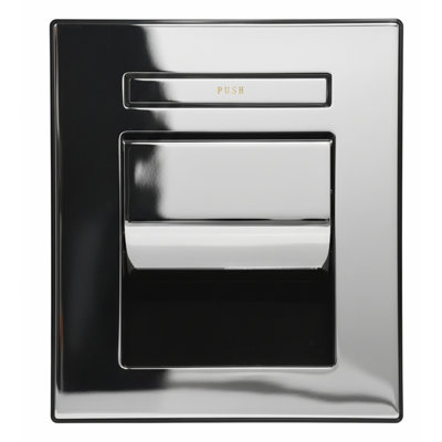Recessed Toilet Paper Holder With Push Tray – Wall-mounted, Chrome-finished Stainless Steel – Space-saving, Hygienic, Rust-resistant For Modern Bathrooms