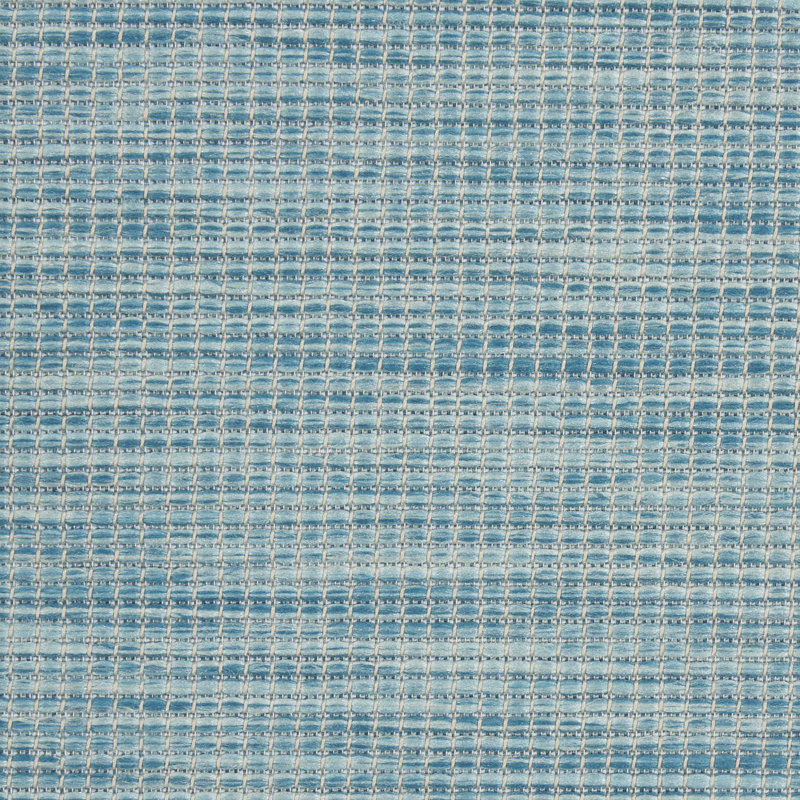 Lillehammer Solid Indoor/Outdoor Area Rug, Rectangle 4' x 6', Aqua Blue