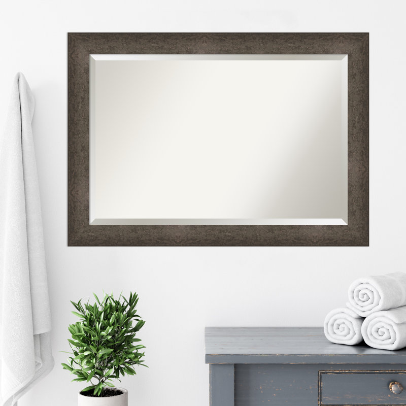 Miroir mural Dappled, Bronze, Rectangle, 29,5 po x 41,5 po