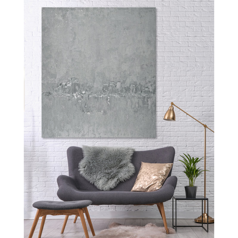 Silver Texture Print by H. Scott