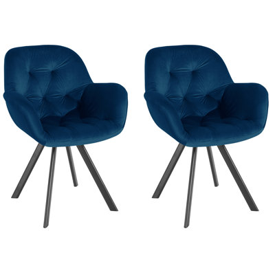Aella Dinning Chair 2pack Grey Velvet