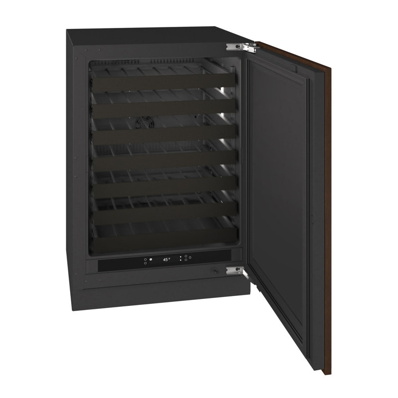 U-Line 24"W. Seamless 5.1 Cu.Ft. Wine Refrigerator - Panel Ready, Panel Ready Solid Frame
