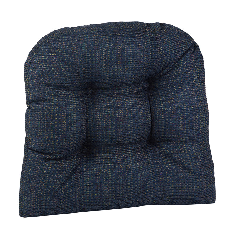 Coussins de siège larges antidérapants 17 po x 17 po, Bleu marine