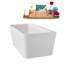 Baignoire autoportante 59 po avec plateau interne 59 po Streamline-101413407