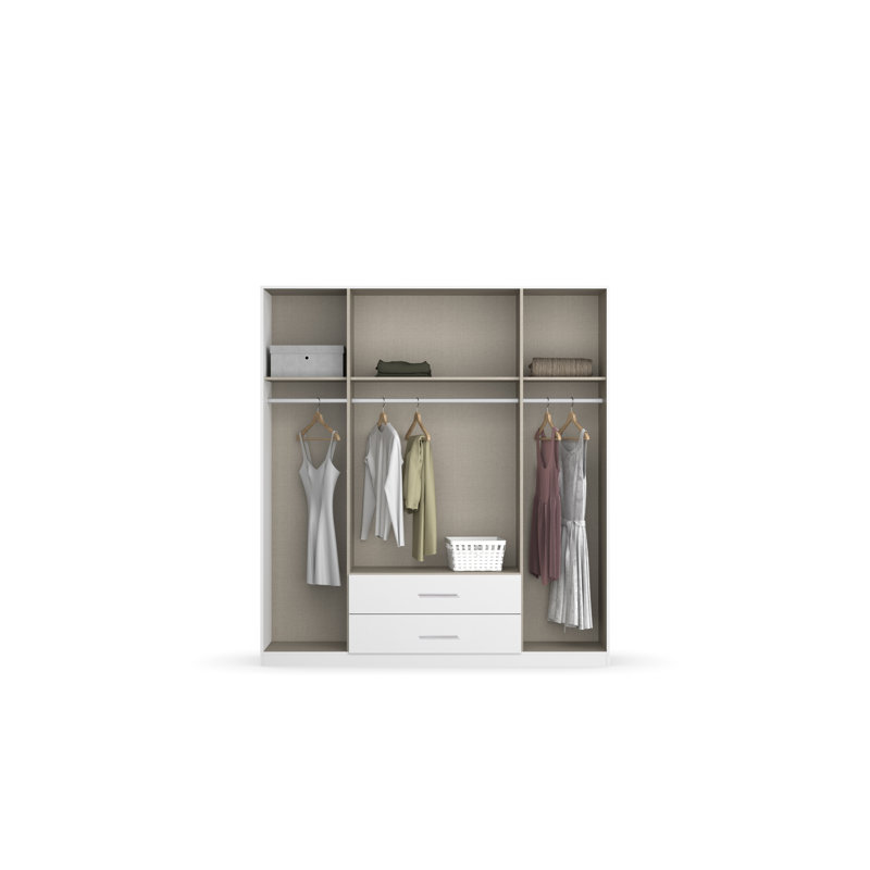 Micro 4 Door Manufactured Wood Wardrobe