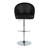 Maddison High Back Faux Leather Adjustable Barstool With Rounded T Footrest-106896000-106896002