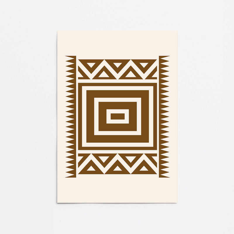 Motif moderne à motif tribal II, H 10 po x l 8 po