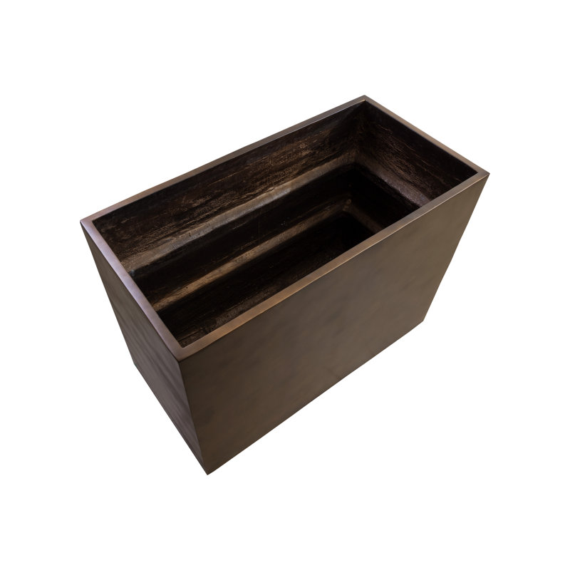 Perkey Concrete Planter, 36" H x 48" W x 24" D, Taupe