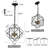 4 - Light Dimmable Geometric Chandelier