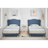 Bed with Scallop Headboard, Upholstered Bed Frame for Kids, Velvet Princess Platform Bed for Girls, Solid Wood Slats Support-388932309-388932306