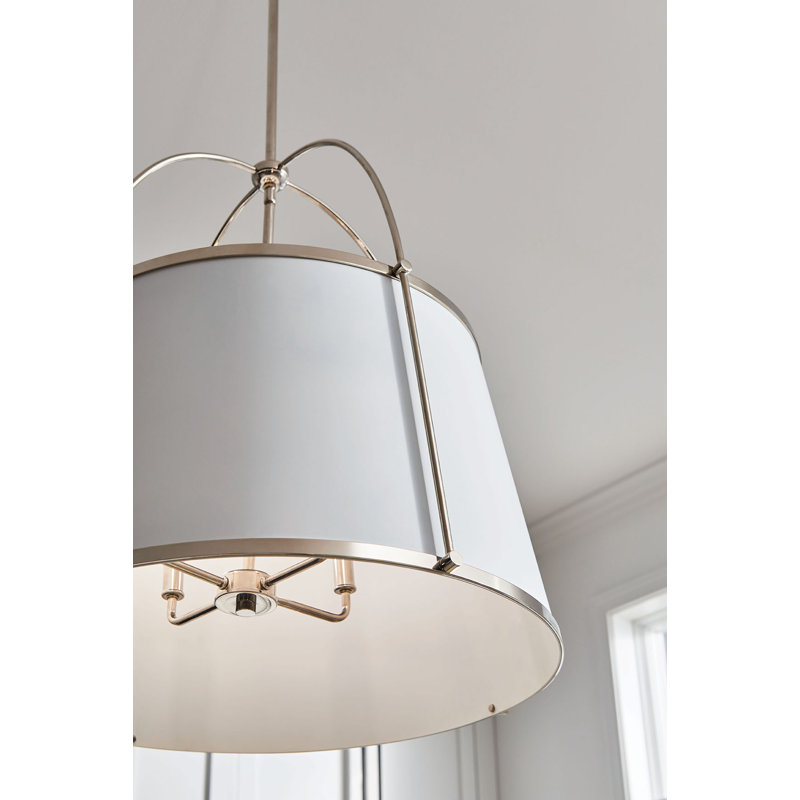 Moxie 4-Light Chandelier, Polished Nickel