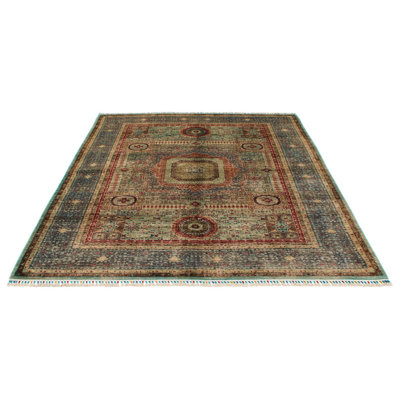 Tapis tribal turc brun clair 6x8