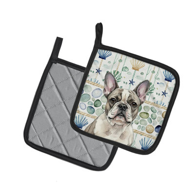 Paire de porte-casseroles Pied French Bulldog