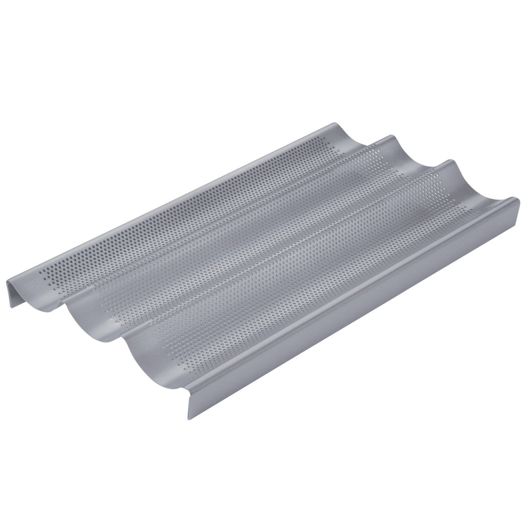 Chicago Metallic Commercial II Non-Stick Perforated Baguette Pan Chicago Metallic