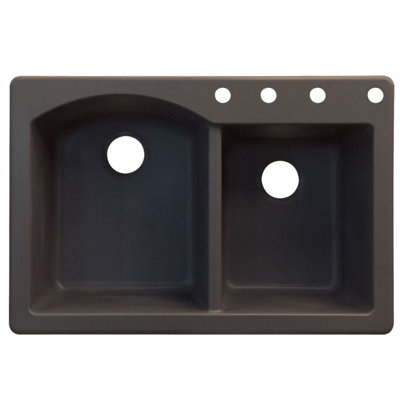 Évier de cuisine à double cuves l 33 po x l 22 po Aversa