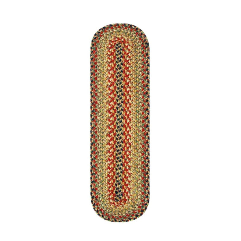 Tapis d'escalier d'intérieur tressé en jute de qualité supérieure - taille 8 po x 28 po, Rectangle 8 po x 2 pi 4 po, 13