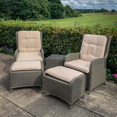 Ziyi Rattan 2 - Person Seating Group with Cushions