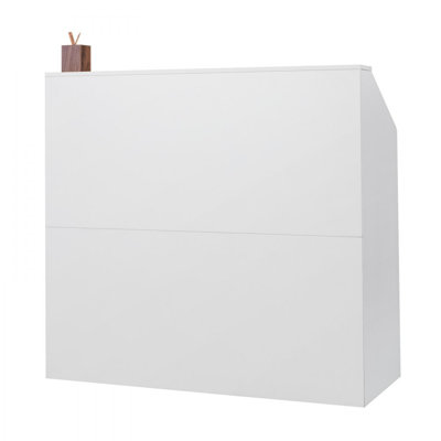 1 Person Rectangle Manufactured Wood Reception Desk