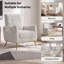 Fauteuil d'appoint à dossier haut de 28,9 po de largeur, fauteuil rembourré avec poche latérale, pieds en métal doré pour la chambre à coucher du salon-858918346-865518091